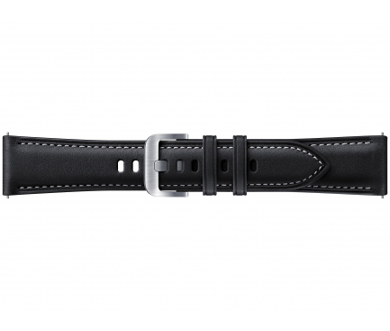 Curea ceas Samsung Galaxy Watch Active / Galaxy Watch Active2 / Galaxy Watch3 41 mm/ Galaxy Watch 42 mm / Gear Sport, 20 mm, Piele, Neagra ET-SLR85SBEGEU