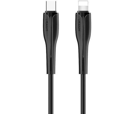 Cablu Date si Incarcare USB Type-C - Lightning Usams SJ405 U38, 1 m, Negru, Blister 