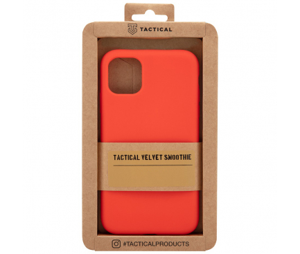 Husa TPU Tactical Velvet Smoothie pentru Apple iPhone 11, Chilli, Portocalie