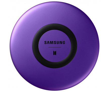Incarcator Retea Wireless Samsung BTS Edition, Fast Charge, Violet, Blister EP-P1100REEGEU 