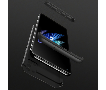 Husa Plastic GKK Full Cover pentru Samsung Galaxy A21s, Neagra, Bulk 