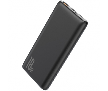 Baterie Externa Powerbank Baseus Bipow, 10000 mA, Power Delivery (PD) - Quick Charge 3.0, 18W, Neagra PPDML-01
