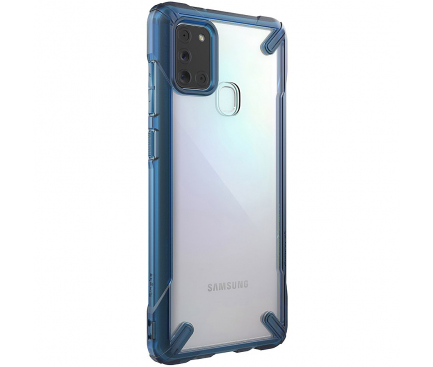 Husa TPU Ringke Fusion X pentru Samsung Galaxy A21s, Albastra FUSG0060