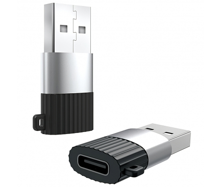 Adaptor conversie USB Type-C la USB XO Design NB149-E, Negru