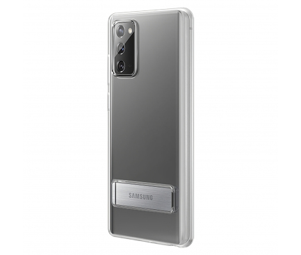 Husa Samsung Galaxy Note 20 N980 / Samsung Galaxy Note 20 5G N981, Standing Cover, Transparenta EF-JN980CTEGEU