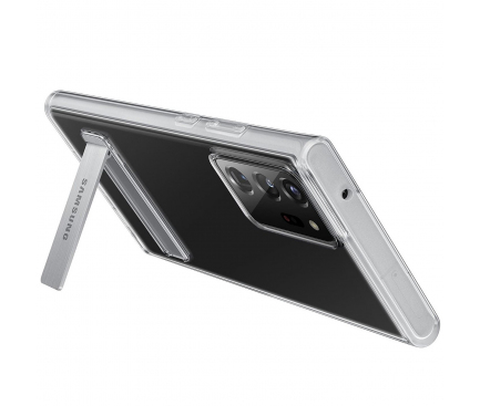 Husa Plastic Samsung Galaxy Note 20 Ultra N985 / Samsung Galaxy Note 20 Ultra 5G N986, Standing Cover, Transparenta EF-JN985CTEGEU