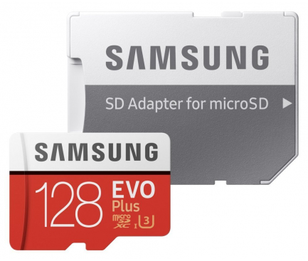Card Memorie MicroSDXC Samsung, 128Gb, Clasa 10 / UHS-1 U1, cu mSD si Adaptor MB-MC128HA/EU
