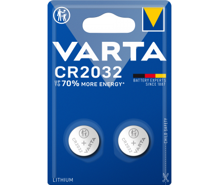 Baterie Varta, CR2032, Set 2 bucati