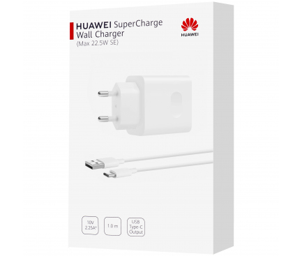 Incarcator Retea cu Cablu USB-C Huawei CP404B, 22.5W, 2.25A, 1 x USB-A, Alb 55033325