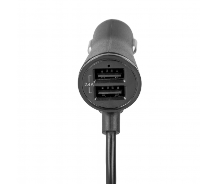 Incarcator Auto Statie USB MaXlife MXCC-03, 4 x USB, 5.4A, Negru