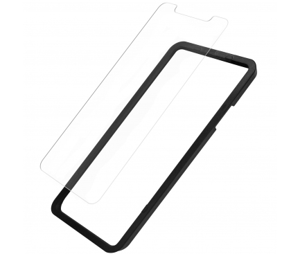 Folie Protectie Ecran Nevox pentru Apple iPhone 12 / Apple iPhone 12 Pro, Sticla securizata, 2.5D, 0.33mm, Cu Rama ajutatoare
