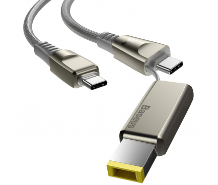 Cablu Incarcare USB Type-C la USB Type-C / M25 Baseus CA1T2, 2 m, 100W, 5A, Gri CA1T2-B0G
