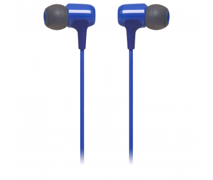 Handsfree Casti In-Ear JBL E15, Cu microfon, 3.5 mm, Albastru