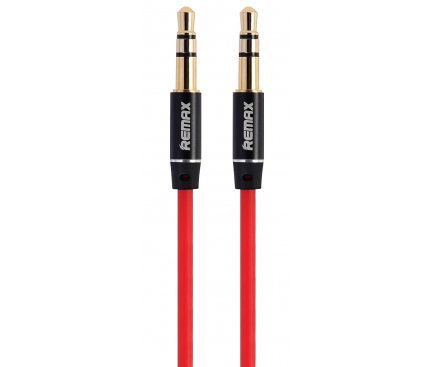 Cablu Audio 3.5 mm la 3.5 mm Remax L100, 1 m, Rosu