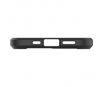 Husa Plastic - TPU Spigen ULTRA HYBRID pentru Apple iPhone 12 / Apple iPhone 12 Pro, Neagra Transparenta ACS01703