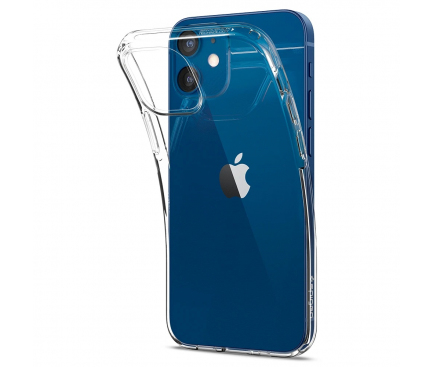 Husa TPU Spigen Liquid Crystal pentru Apple iPhone 12 mini, Transparenta ACS01740