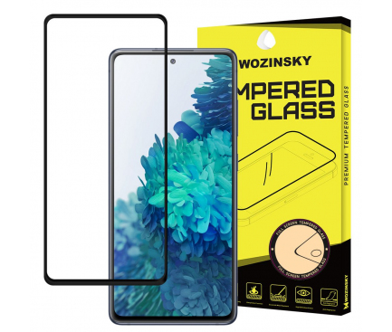 Folie de protectie Ecran WZK pentru Samsung Galaxy S20 FE 5G G781 / S20 FE G780, Sticla securizata, Full Glue, Neagra
