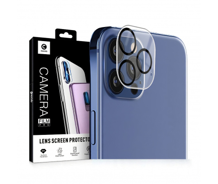 Folie Protectie Camera spate Mocolo pentru Apple iPhone 12 Pro Max, Sticla securizata, 9H, 2.5D