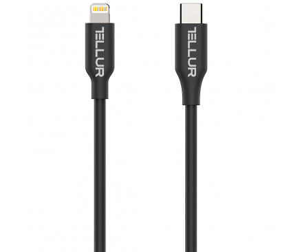 Cablu Date si Incarcare USB-C - Lightning Tellur, 18W, 1m, Alb TLL155323
