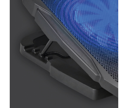 Cooling Pad Laptop OEM White Shark CP-25 ICE WARIOR, 17.3 inch, 4 ventilatoare, Negru NBA00124