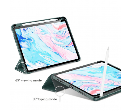 Husa Tableta Piele - TPU ESR Rebound pentru Apple iPad Air (2020) / Apple iPad Air (2022), Neagra