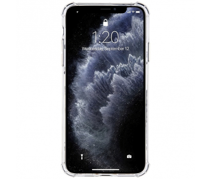 Husa TPU Goospery Mercury Bulletproof Apple iPhone 12 Pro Max, Antisoc, Transparenta