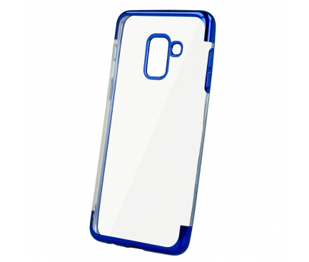 Husa TPU OEM Electro pentru Xiaomi Redmi Note 9 Pro / Xiaomi Redmi Note 9S, Albastra Transparenta
