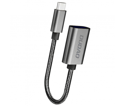 Adaptor OTG USB-A - USB-C Dudao L15T, Negru