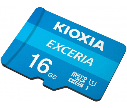 Card Memorie MicroSDHC KIOXIA Exceria, cu Adaptor, 16Gb, Clasa 10 / UHS-1 U1, Blister _PRB_DBL_302540