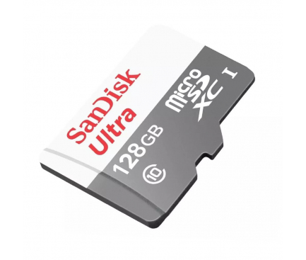 Card Memorie microSDXC SanDisk Ultra Android, 128Gb, Clasa 10 / UHS-1 U1 SDSQUNR-128G-GN6MN