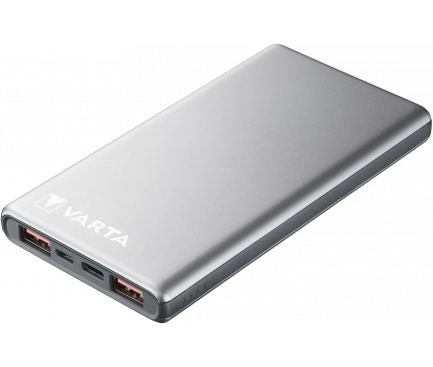 Baterie Externa Varta Fast Energy, 10000mAh, 18W, QC + PD, 2 x USB-A - 1 x USB-C, Gri 57981101111