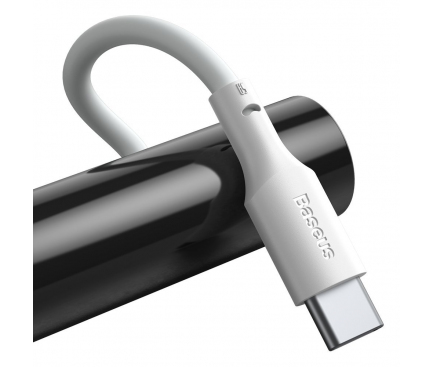 Cablu Date si Incarcare USB-A - USB-C Baseus, 40W, 1.5m, Alb TZCATZJ-02