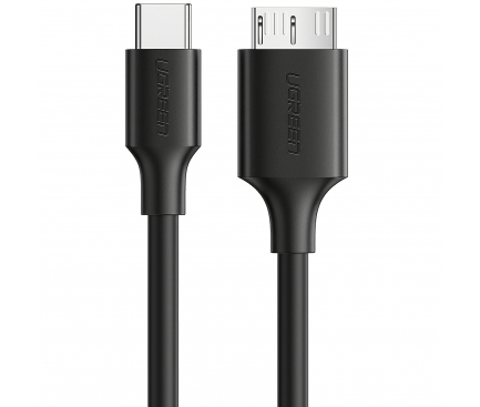 Cablu Date si Incarcare MicroUSB 3.0 la USB Type-C UGREEN US312, 1 m, Negru, Bulk 