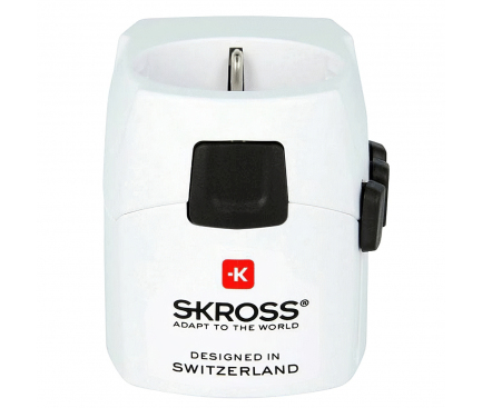 Adaptor Priza Skross Pro Light USB Travel, 2 X USB, Alb