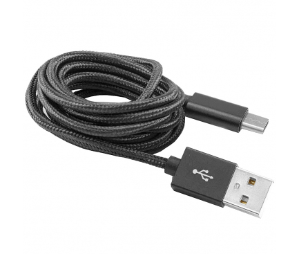 Cablu Date si Incarcare USB la USB Type-C SBOX, 1.5 m, Negru CAB0147
