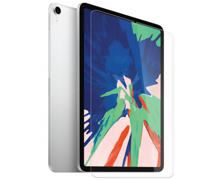 Folie Protectie Ecran Nevox pentru Apple iPad Pro 12.9 (2018) / Apple iPad Pro 12.9 (2020) / Apple iPad Pro 12.9 (2021), Sticla securizata, 0.33mm, 2.5D