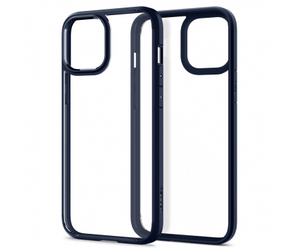 Husa Plastic - TPU Spigen ULTRA HYBRID pentru Apple iPhone 12 Pro Max, Bleumarin ACS02248