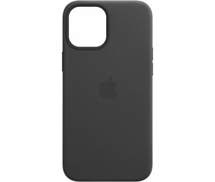 Husa Piele Apple iPhone 12 Pro Max, MagSafe, Neagra MHKM3ZM/A