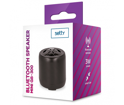 Mini Boxa Bluetooth Setty GB-300, Neagra
