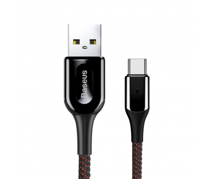 Cablu Date si Incarcare USB la USB Type-C Baseus X-type, 1 m, 3A, Negru CATXD-A01
