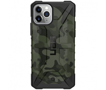 Husa Plastic Urban Armor Gear UAG PATHFINDER pentru Apple iPhone 11 Pro, Forest Camo, Verde