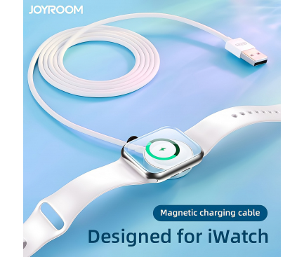 Cablu Incarcare Joyroom S-IW001S pentru Apple Watch Series, Alb