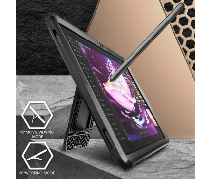 Husa Tableta Plastic - TPU Supcase UNICORN BEETLE pentru Samsung Galaxy Tab A7 10.4 (2020), Neagra