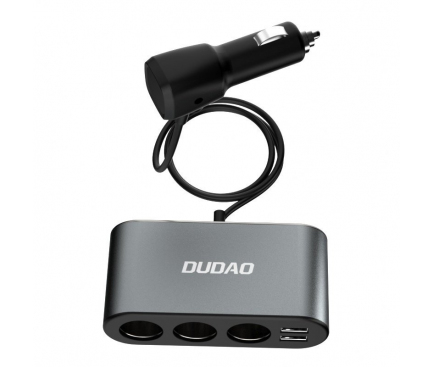 Extensie Bricheta Dudao R1 Pro, 3 Iesiri, 2 x USB-A, Afisaj