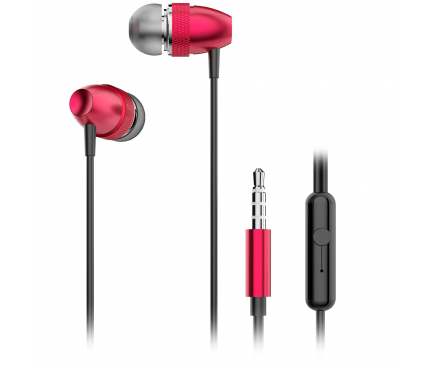 Handsfree Casti In-Ear Dudao X2 Pro, Cu microfon, 3.5 mm, Rosu