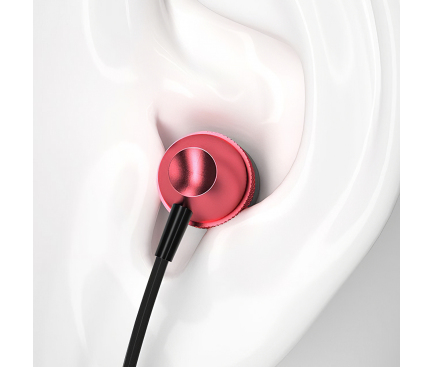 Handsfree Casti In-Ear Dudao X2 Pro, Cu microfon, 3.5 mm, Rosu