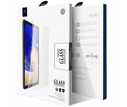 Folie Protectie Ecran DUX DUCIS pentru Samsung Galaxy Tab A 10.1 (2019), Sticla securizata, Full Face, Full Glue, Transparenta