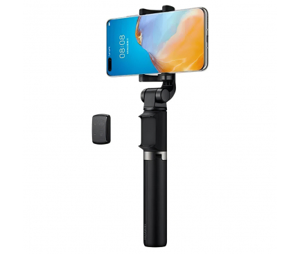 Selfie Stick Huawei CF15 / AF15 Pro, Cu Trepied si Declansator Camera Bluetooth, Negru 55033365