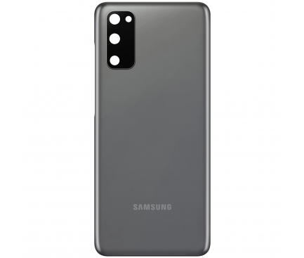 Capac Baterie Samsung Galaxy S20 G980, Cu Geam Camera Spate, Gri (Cosmic Grey), Swap