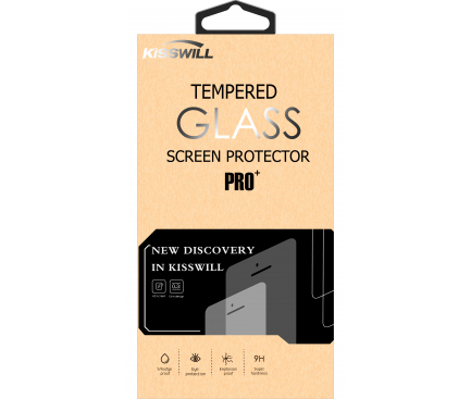 Folie Protectie Ecran Kisswill pentru Samsung Galaxy Tab S7 Plus T970, Sticla securizata, 2.5D, 0.3mm